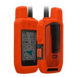 Sport si Outdoor - Ciclism - Accesorii pentru biciclete - Suporturi accesorii biciclete - Husa GPS Kwmobile pentru Garmin Alpha 200i/Alpha 300i, anti-alunecare, silicon, portocaliu - Infinity.ro