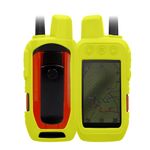 Sport si Outdoor - Ciclism - Accesorii pentru biciclete - Suporturi accesorii biciclete - Husa GPS Kwmobile pentru Garmin Alpha 200i/Alpha 300i, anti-alunecare, silicon, galben - Infinity.ro