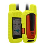 Sport si Outdoor - Ciclism - Accesorii pentru biciclete - Suporturi accesorii biciclete - Husa GPS Kwmobile pentru Garmin Alpha 200i/Alpha 300i, anti-alunecare, silicon, galben - Infinity.ro