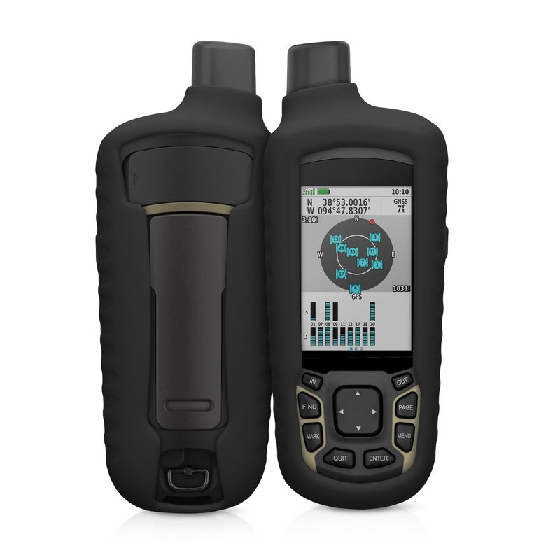 Sport si Outdoor - Ciclism - Accesorii pentru biciclete - Suporturi accesorii biciclete - Husa GPS Kwmobile pentru Garmin GPSMAP 65/62/62S/62SC, anti-alunecare, silicon, negru - Infinity.ro