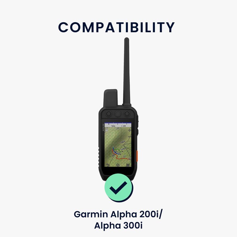 Sport si Outdoor - Ciclism - Accesorii pentru biciclete - Suporturi accesorii biciclete - Husa GPS Kwmobile pentru Garmin Alpha 200i/Alpha 300i, anti-alunecare, silicon, galben - Infinity.ro