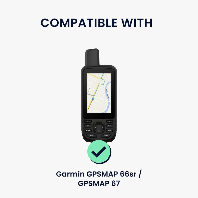 Sport si Outdoor - Ciclism - Accesorii pentru biciclete - Suporturi accesorii biciclete - Husa GPS Kwmobile pentru Garmin GPSMAP 66sr/GPSMAP 67, anti-alunecare, silicon, negru - Infinity.ro