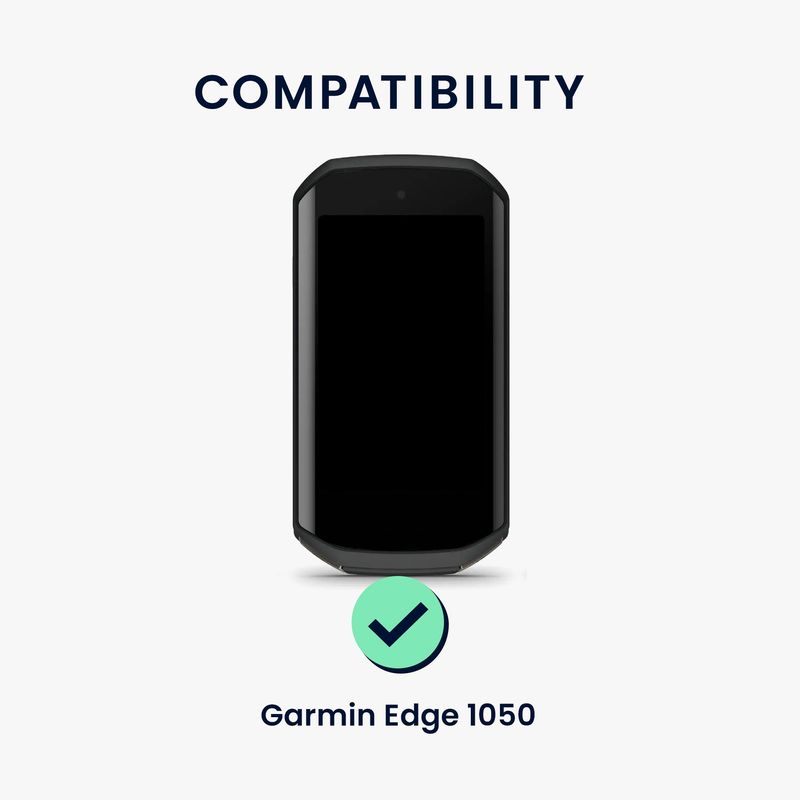 Sport si Outdoor - Ciclism - Accesorii pentru biciclete - Suporturi accesorii biciclete - Husa GPS Kwmobile pentru Garmin Edge 1050, anti-alunecare, silicon, gri - Infinity.ro