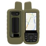Sport si Outdoor - Ciclism - Accesorii pentru biciclete - Suporturi accesorii biciclete - Husa GPS Kwmobile pentru Garmin GPSMAP 66sr/GPSMAP 67, anti-alunecare, silicon, verde - Infinity.ro