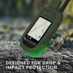 Sport si Outdoor - Ciclism - Accesorii pentru biciclete - Suporturi accesorii biciclete - Husa GPS Kwmobile pentru Garmin Alpha 100, anti-alunecare, silicon, verde - Infinity.ro
