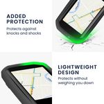 Sport si Outdoor - Ciclism - Accesorii pentru biciclete - Suporturi accesorii biciclete - Husa GPS Kwmobile pentru Garmin Edge 1050, anti-alunecare, silicon, gri - Infinity.ro