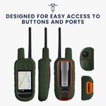 Sport si Outdoor - Ciclism - Accesorii pentru biciclete - Suporturi accesorii biciclete - Husa GPS Kwmobile pentru Garmin Alpha 100, anti-alunecare, silicon, verde - Infinity.ro
