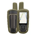 Sport si Outdoor - Ciclism - Accesorii pentru biciclete - Suporturi accesorii biciclete - Husa GPS Kwmobile pentru Garmin GPSMAP 65/62/62S/62SC, anti-alunecare, silicon, verde - Infinity.ro