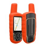 Sport si Outdoor - Ciclism - Accesorii pentru biciclete - Suporturi accesorii biciclete - Husa GPS Kwmobile pentru Garmin GPSMAP 65/62/62S/62SC, anti-alunecare, silicon, portocaliu - Infinity.ro