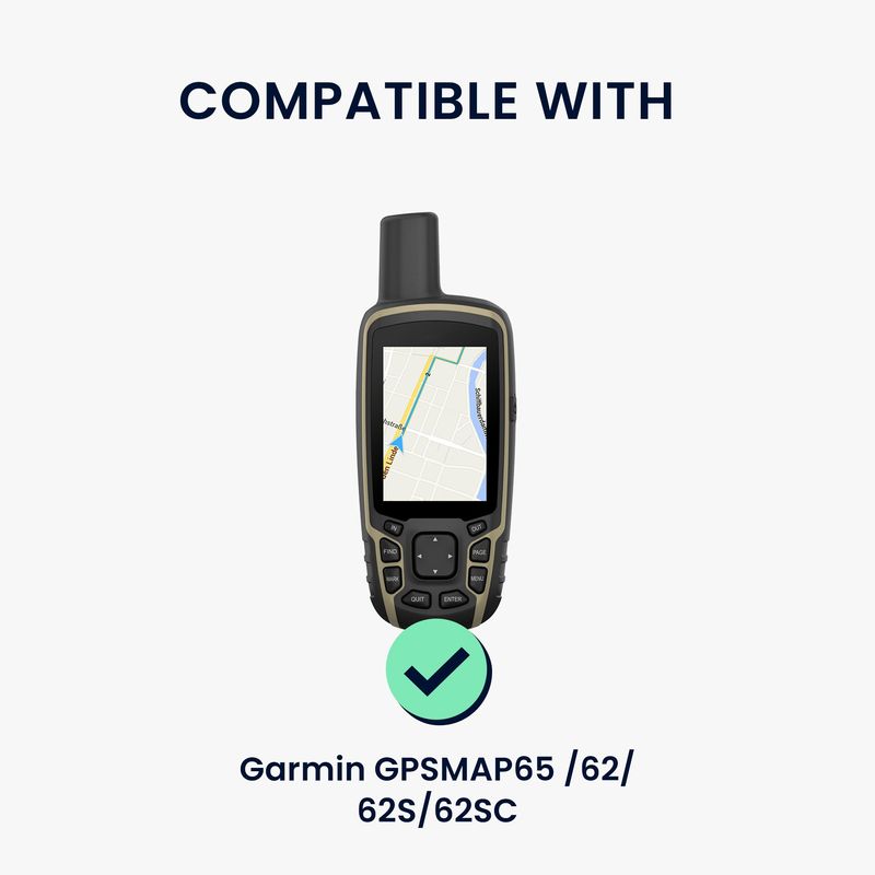 Sport si Outdoor - Ciclism - Accesorii pentru biciclete - Suporturi accesorii biciclete - Husa GPS Kwmobile pentru Garmin GPSMAP 65/62/62S/62SC, anti-alunecare, silicon, verde - Infinity.ro