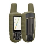 Sport si Outdoor - Ciclism - Accesorii pentru biciclete - Suporturi accesorii biciclete - Husa GPS Kwmobile pentru Garmin GPSMAP 65/62/62S/62SC, anti-alunecare, silicon, verde - Infinity.ro
