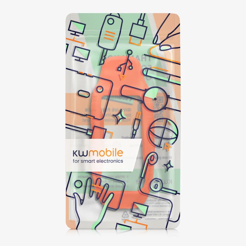 Sport si Outdoor - Ciclism - Accesorii pentru biciclete - Suporturi accesorii biciclete - Husa GPS Kwmobile pentru Garmin GPSMAP 79S/GPSMAP 79SC, anti-alunecare, silicon, portocaliu - Infinity.ro
