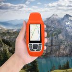 Sport si Outdoor - Ciclism - Accesorii pentru biciclete - Suporturi accesorii biciclete - Husa GPS Kwmobile pentru Garmin GPSMAP 79S/GPSMAP 79SC, anti-alunecare, silicon, portocaliu - Infinity.ro