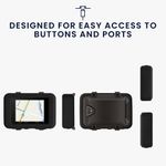 Sport si Outdoor - Ciclism - Accesorii pentru biciclete - Suporturi accesorii biciclete - Husa GPS Kwmobile pentru Garmin Foretrex 801/901, anti-alunecare, silicon, negru - Infinity.ro