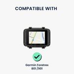 Sport si Outdoor - Ciclism - Accesorii pentru biciclete - Suporturi accesorii biciclete - Husa GPS Kwmobile pentru Garmin Foretrex 801/901, anti-alunecare, silicon, negru - Infinity.ro