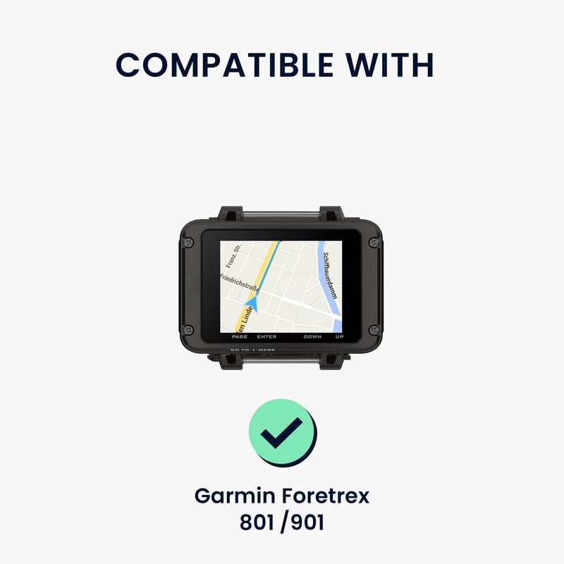 Sport si Outdoor - Ciclism - Accesorii pentru biciclete - Suporturi accesorii biciclete - Husa GPS Kwmobile pentru Garmin Foretrex 801/901, anti-alunecare, silicon, negru - Infinity.ro