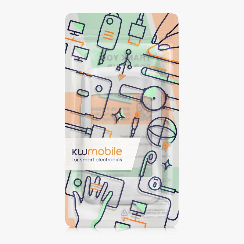 Sport si Outdoor - Ciclism - Accesorii pentru biciclete - Suporturi accesorii biciclete - Husa GPS Kwmobile pentru Wahoo ELEMNT ROAM 3, anti-alunecare, silicon, alb - Infinity.ro