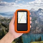 Sport si Outdoor - Ciclism - Accesorii pentru biciclete - Suporturi accesorii biciclete - Husa GPS Kwmobile pentru Garmin Approach G20 Solar, anti-alunecare, silicon, portocaliu - Infinity.ro