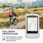 Sport si Outdoor - Ciclism - Accesorii pentru biciclete - Suporturi accesorii biciclete - Husa GPS Kwmobile pentru Wahoo ELEMNT ROAM 3, anti-alunecare, silicon, alb - Infinity.ro