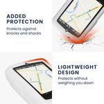 Sport si Outdoor - Ciclism - Accesorii pentru biciclete - Suporturi accesorii biciclete - Husa GPS Kwmobile pentru Wahoo ELEMNT ROAM 3, anti-alunecare, silicon, alb - Infinity.ro