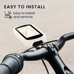 Sport si Outdoor - Ciclism - Accesorii pentru biciclete - Suporturi accesorii biciclete - Husa GPS Kwmobile pentru Garmin Edge 840/Edge 540, anti-alunecare, silicon, alb - Infinity.ro