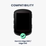 Sport si Outdoor - Ciclism - Accesorii pentru biciclete - Suporturi accesorii biciclete - Husa GPS Kwmobile pentru Garmin Edge 840/Edge 540, anti-alunecare, silicon, verde - Infinity.ro
