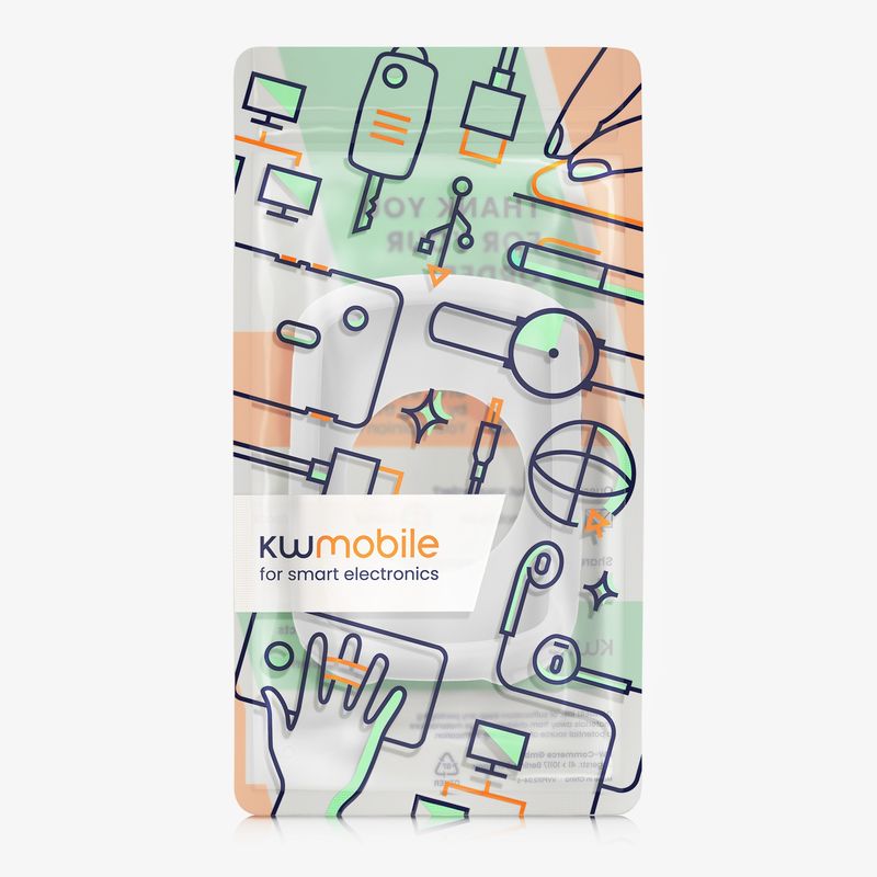 Sport si Outdoor - Ciclism - Accesorii pentru biciclete - Suporturi accesorii biciclete - Husa GPS Kwmobile pentru Garmin Edge 840/Edge 540, anti-alunecare, silicon, alb - Infinity.ro