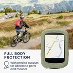 Sport si Outdoor - Ciclism - Accesorii pentru biciclete - Suporturi accesorii biciclete - Husa GPS Kwmobile pentru Garmin Edge 840/Edge 540, anti-alunecare, silicon, verde - Infinity.ro