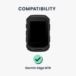 Sport si Outdoor - Ciclism - Accesorii pentru biciclete - Suporturi accesorii biciclete - Husa GPS Kwmobile pentru Garmin Edge MTB, anti-alunecare, silicon, albastru - Infinity.ro