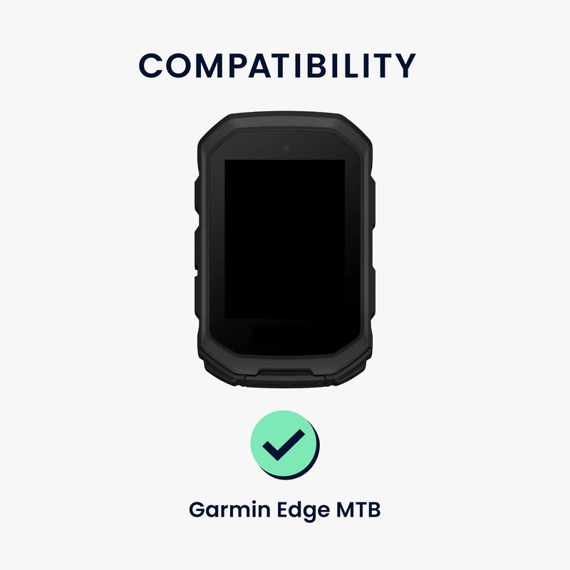 Sport si Outdoor - Ciclism - Accesorii pentru biciclete - Suporturi accesorii biciclete - Husa GPS Kwmobile pentru Garmin Edge MTB, anti-alunecare, silicon, albastru - Infinity.ro