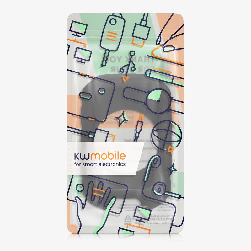 Sport si Outdoor - Ciclism - Accesorii pentru biciclete - Suporturi accesorii biciclete - Husa GPS Kwmobile pentru Garmin Edge MTB, anti-alunecare, silicon, negru - Infinity.ro