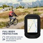 Sport si Outdoor - Ciclism - Accesorii pentru biciclete - Suporturi accesorii biciclete - Husa GPS Kwmobile pentru Garmin Edge MTB, anti-alunecare, silicon, negru - Infinity.ro