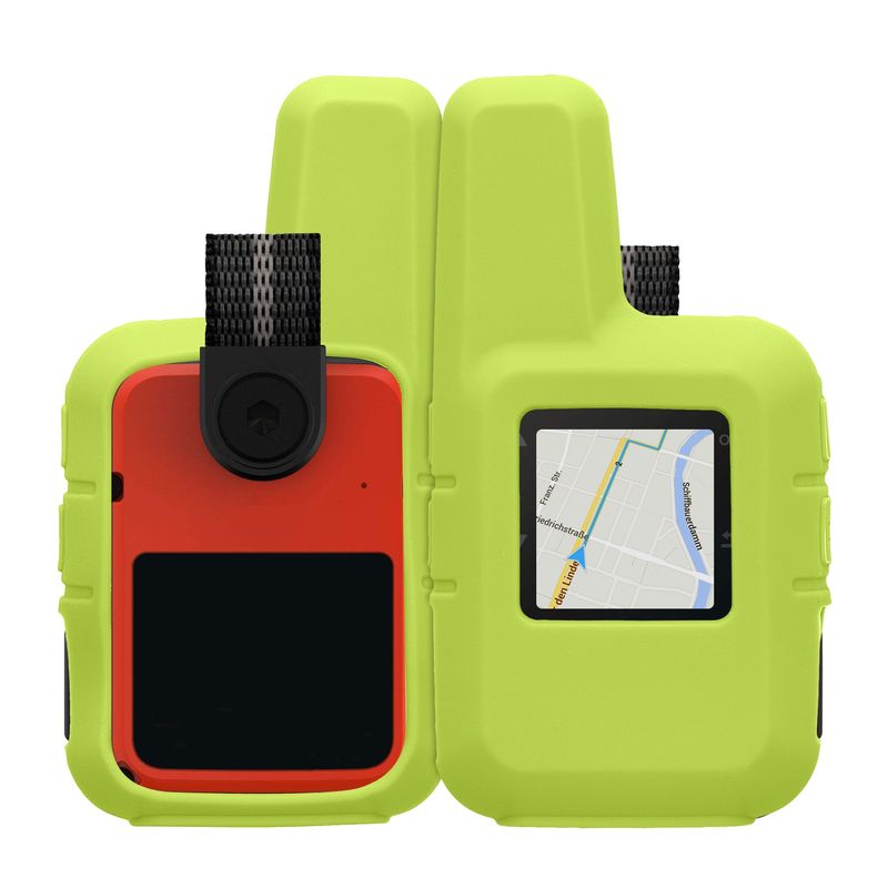 Sport si Outdoor - Ciclism - Accesorii pentru biciclete - Suporturi accesorii biciclete - Husa GPS Kwmobile pentru Garmin inReach Mini 2, anti-alunecare, silicon, galben - Infinity.ro