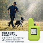 Sport si Outdoor - Ciclism - Accesorii pentru biciclete - Suporturi accesorii biciclete - Husa GPS Kwmobile pentru Garmin inReach Mini 2, anti-alunecare, silicon, galben - Infinity.ro
