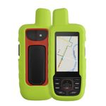 Sport si Outdoor - Ciclism - Accesorii pentru biciclete - Suporturi accesorii biciclete - Husa GPS Kwmobile pentru Garmin GPSMAP 66i/GPSMAP 67i, anti-alunecare, silicon, galben - Infinity.ro