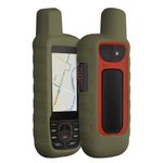 Sport si Outdoor - Ciclism - Accesorii pentru biciclete - Suporturi accesorii biciclete - Husa GPS Kwmobile pentru Garmin GPSMAP 66i/GPSMAP 67i, anti-alunecare, silicon, verde - Infinity.ro