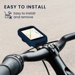 Sport si Outdoor - Ciclism - Accesorii pentru biciclete - Suporturi accesorii biciclete - Husa GPS Kwmobile pentru Garmin Edge 850/550, anti-alunecare, silicon, albastru - Infinity.ro