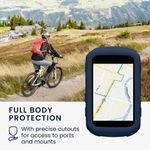 Sport si Outdoor - Ciclism - Accesorii pentru biciclete - Suporturi accesorii biciclete - Husa GPS Kwmobile pentru Garmin Edge 850/550, anti-alunecare, silicon, albastru - Infinity.ro