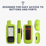 Sport si Outdoor - Ciclism - Accesorii pentru biciclete - Suporturi accesorii biciclete - Husa GPS Kwmobile pentru Garmin GPSMAP 66i/GPSMAP 67i, anti-alunecare, silicon, galben - Infinity.ro
