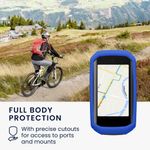 Sport si Outdoor - Ciclism - Accesorii pentru biciclete - Suporturi accesorii biciclete - Husa GPS Kwmobile pentru Garmin Edge 1050, anti-alunecare, silicon, albastru - Infinity.ro
