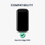 Sport si Outdoor - Ciclism - Accesorii pentru biciclete - Suporturi accesorii biciclete - Husa GPS Kwmobile pentru Garmin Edge 1050, anti-alunecare, silicon, albastru - Infinity.ro