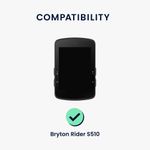 Sport si Outdoor - Ciclism - Accesorii pentru biciclete - Suporturi accesorii biciclete - Husa GPS Kwmobile pentru Bryton Rider S510, protectie la socuri, silicon, negru - Infinity.ro