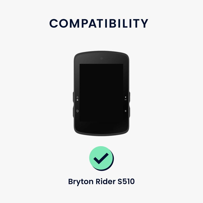 Sport si Outdoor - Ciclism - Accesorii pentru biciclete - Suporturi accesorii biciclete - Husa GPS Kwmobile pentru Bryton Rider S510, protectie la socuri, silicon, negru - Infinity.ro