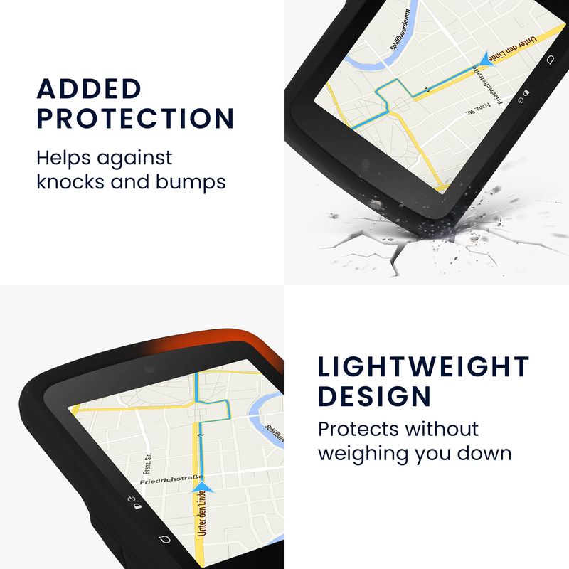 Sport si Outdoor - Ciclism - Accesorii pentru biciclete - Suporturi accesorii biciclete - Husa GPS Kwmobile pentru Bryton Rider S510, protectie la socuri, silicon, negru - Infinity.ro