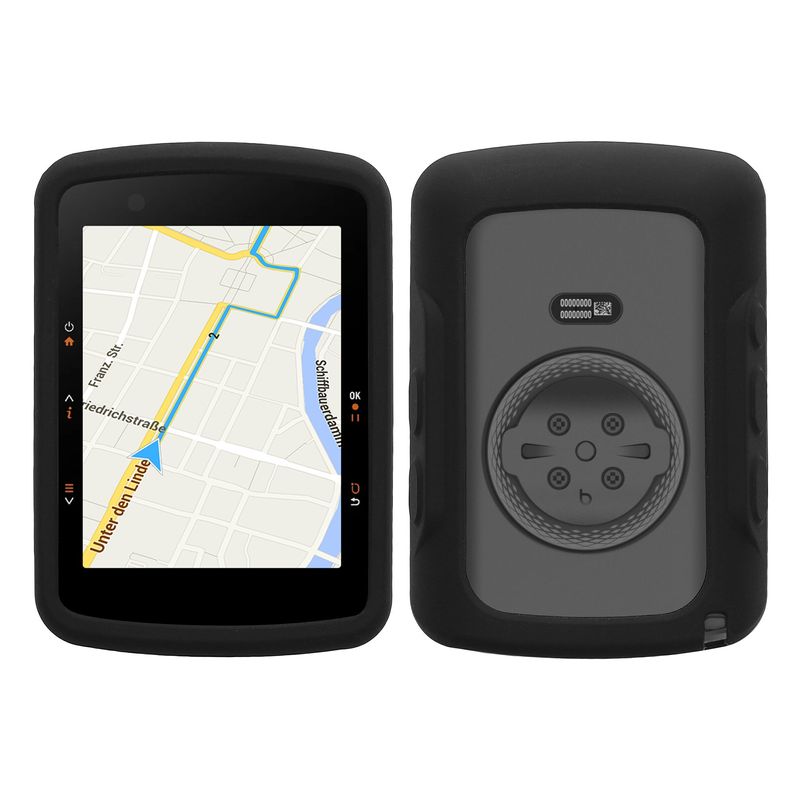Sport si Outdoor - Ciclism - Accesorii pentru biciclete - Suporturi accesorii biciclete - Husa GPS Kwmobile pentru Bryton Rider 650/Rider 550, anti-alunecare, silicon, negru - Infinity.ro