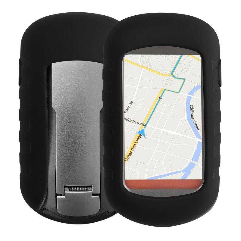 Sport si Outdoor - Ciclism - Accesorii pentru biciclete - Suporturi accesorii biciclete - Husa GPS Kwmobile pentru Garmin Oregon 450/Oregon 400/Oregon 300, anti-alunecare, silicon, negru - Infinity.ro