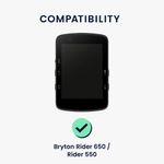 Sport si Outdoor - Ciclism - Accesorii pentru biciclete - Suporturi accesorii biciclete - Husa GPS Kwmobile pentru Bryton Rider 650/Rider 550, anti-alunecare, silicon, negru - Infinity.ro