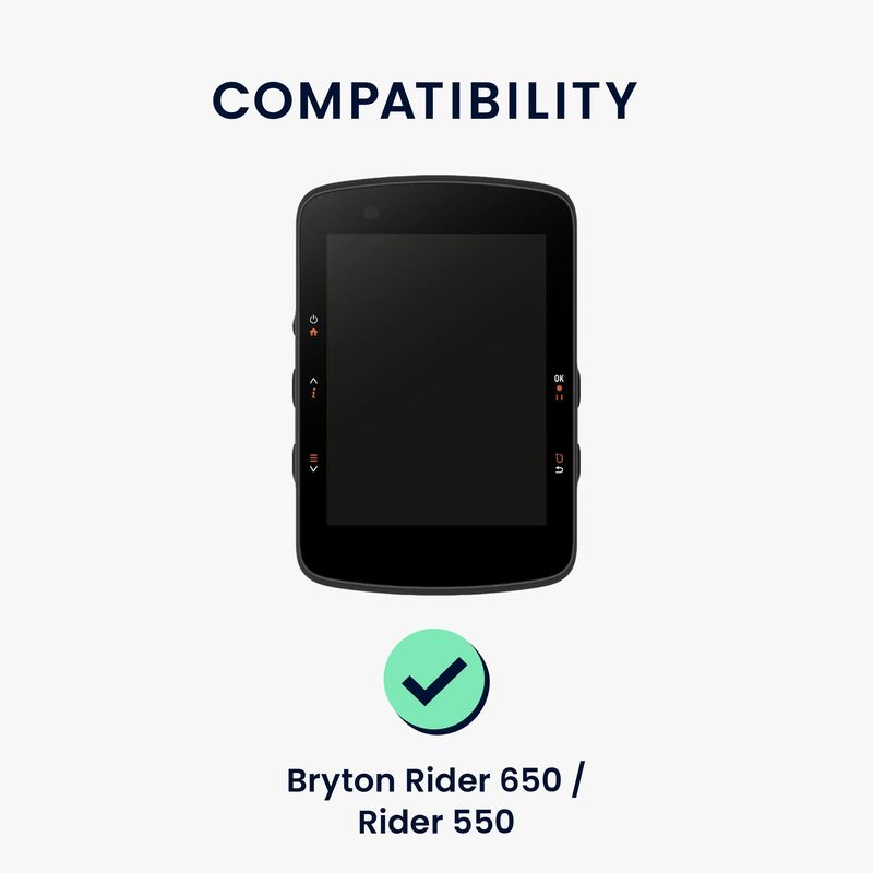 Sport si Outdoor - Ciclism - Accesorii pentru biciclete - Suporturi accesorii biciclete - Husa GPS Kwmobile pentru Bryton Rider 650/Rider 550, anti-alunecare, silicon, negru - Infinity.ro