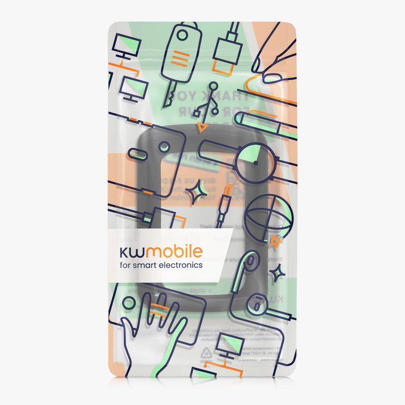 Sport si Outdoor - Ciclism - Accesorii pentru biciclete - Suporturi accesorii biciclete - Husa GPS Kwmobile pentru Bryton Rider 650/Rider 550, anti-alunecare, silicon, negru - Infinity.ro