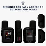 Sport si Outdoor - Ciclism - Accesorii pentru biciclete - Suporturi accesorii biciclete - Husa GPS Kwmobile pentru Garmin inReach Mini 3/Mini 3 Plus, anti-alunecare, silicon, negru - Infinity.ro
